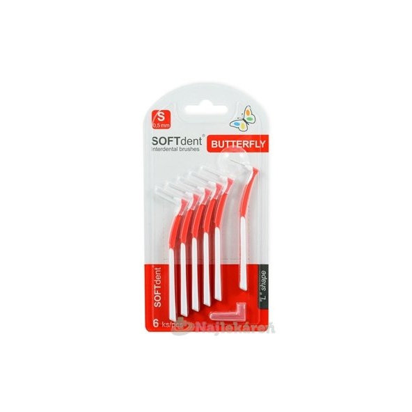 Medzizubné kefky SOFTdent Butterfly S 0,5 mm