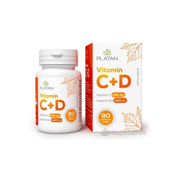 PLATAN Vitamín C + D