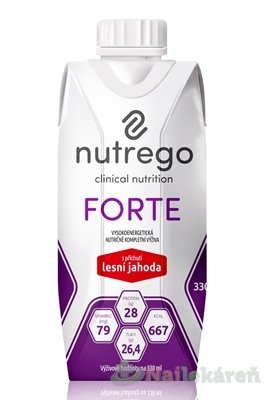 E-shop Nutrego FORTE s príchuťou lesná jahoda, 12x330 ml