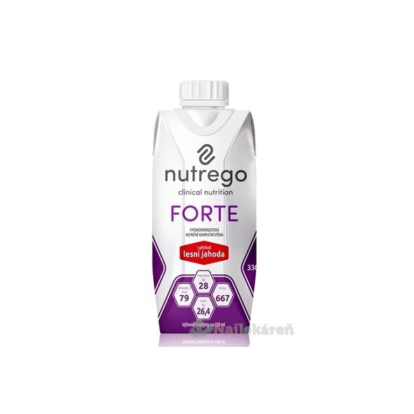 Nutrego FORTE s príchuťou lesná jahoda, 12x330 ml