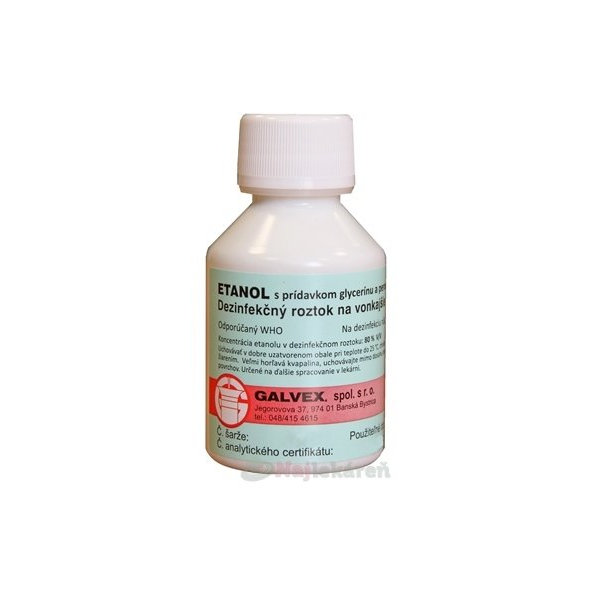 ETANOL s prídavkom glycerínu a peroxidu vodíka 80g