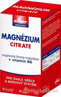 E-shop VITAR MAGNÉZIUM CITRATE + vitamín B6
