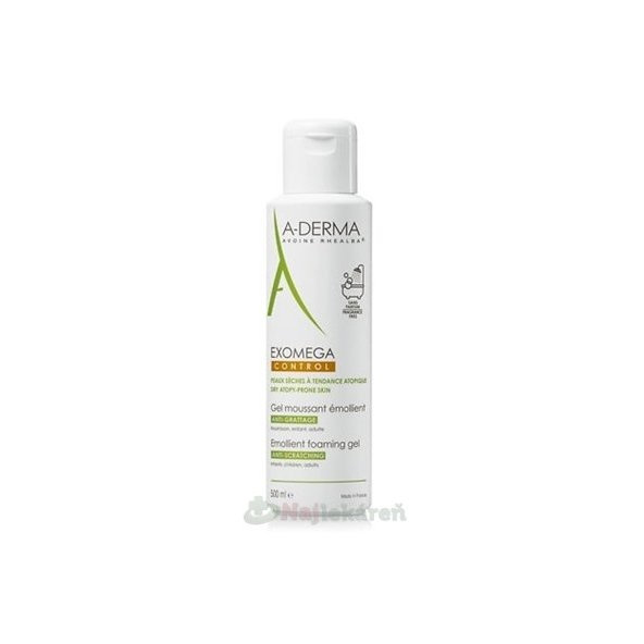 A-DERMA EXOMEGA CONTROL zvláčňujúci penivý gél 500ml