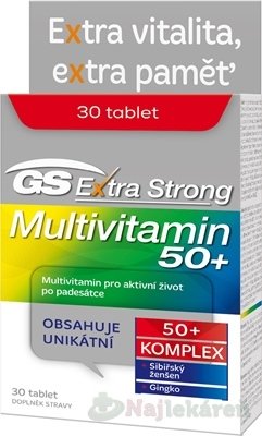 E-shop GS Extra Strong Multivitamín 50+ pre aktívny život 30 tabliet