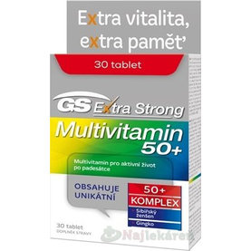 GS Extra Strong Multivitamín 50+ pre aktívny život 30 tabliet