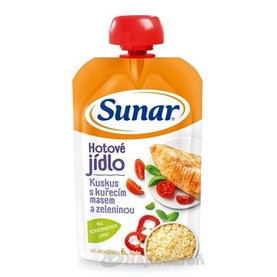 Sunar Hotové jedlo Kuskus s kuracím mäsom a zeleninou (od ukonč. 6. mesiaca) 120 g