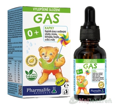 GALENIKA Pharmalife GAS 0+ citrónová príchuť 30 ml