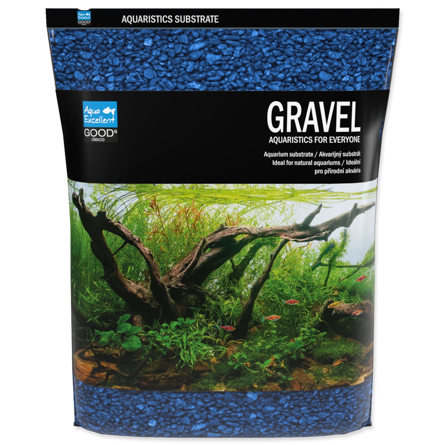 Aqua Excellent piesok ľadovo modrý 3-6 mm 3 kg