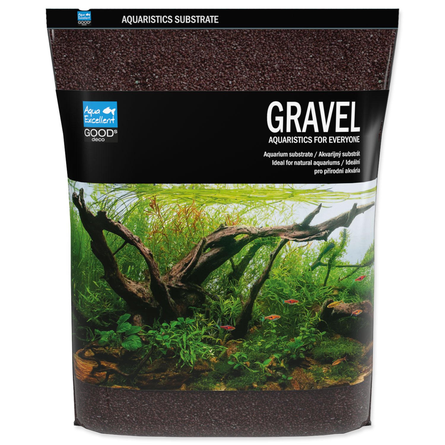 Aqua Excellent piesok hnedý 1,6-2,2 mm 3 kg