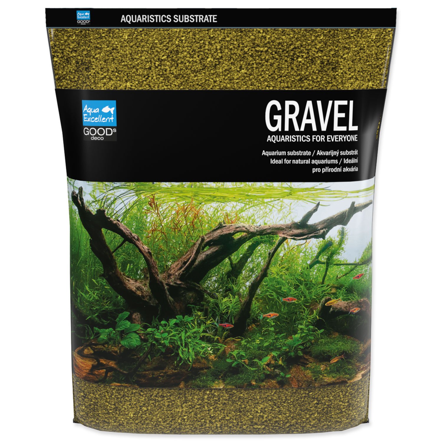 Aqua Excellent piesok neapolská žltá 1,6-2,2 mm 3 kg