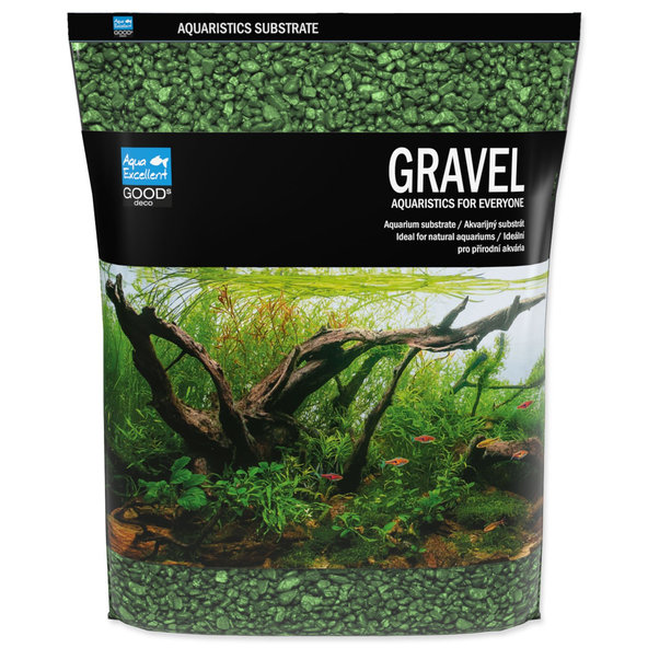 Piesok Aqua Excellent olivově zelená 3-6mm 3kg