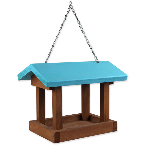 Krmítko Bird Jewel Blue drevené 25x17x19cm