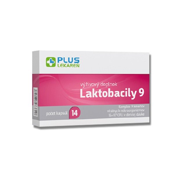 E-shop Plus Lekáreň Laktobacily 9 na podporu trávenia, 14 cps