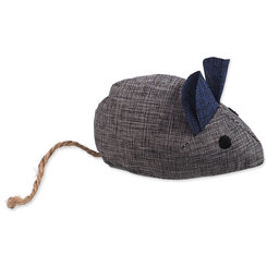 Hračka Magic Cat Natural Fun myš s kocúrnikom šedá 8cm