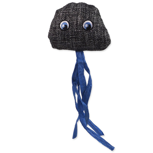 Hračka Magic Cat Natural Fun medúza s kocúrnikom šedá 8cm