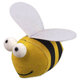 Hračka Magic Cat Rainbow Relax včielka s kocúrnikom žltá 10cm