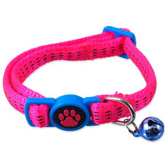 Obojok Magic Cat Nylon XS ružový 1x19-31cm