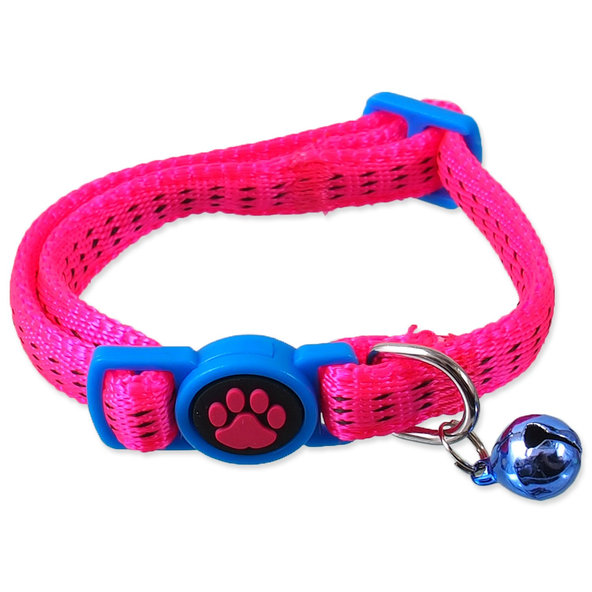 Obojok Magic Cat Nylon XS ružový 1x19-31cm