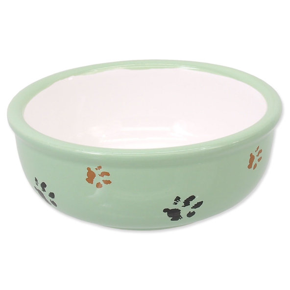 Miska Magic Cat keramická mačacia labka zelená 13x5cm 330ml