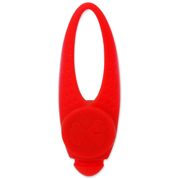 Prívesok Dog Fantasy LED silikón červený 8cm