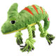 Hračka Dog Fantasy Jungle chameleón pískací zelená 28cm