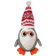 Hračka Dog Fantasy Winter Tale tučniak s čapicou, pískací 40cm