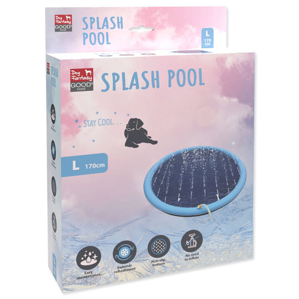 Bazén plytký Dog Fantasy s vodnými tryskami 170cm