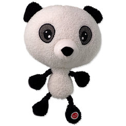 Hračka Dog Fantasy Big head panda plyšová pískacia 30cm