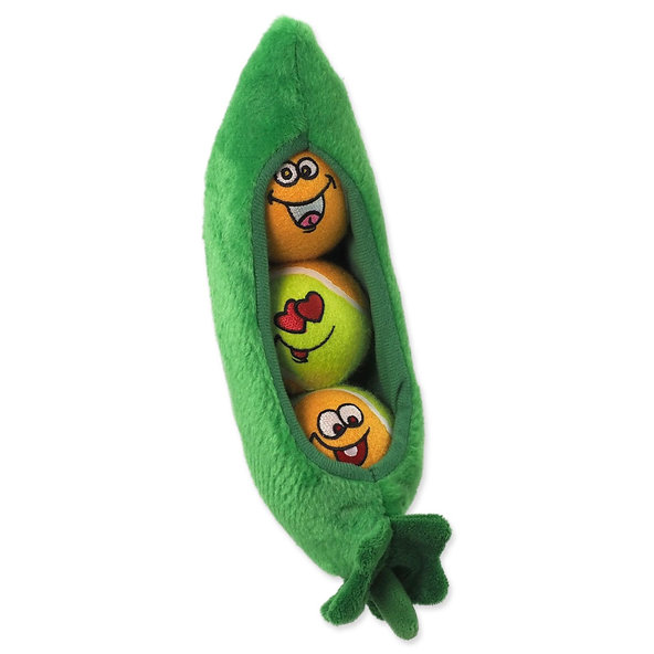 Hračka Dog Fantasy Crazy ball M set lôpt pískacie v tvare lusku 24cm