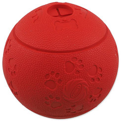 Hračka Dog Fantasy lopta na pamlsky červená 11cm