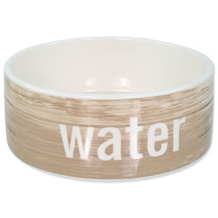 Miska Dog Fantasy keramická vzor drevo 16x6cm 770ml