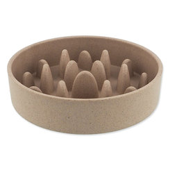 Miska Dog Fantasy proti hltaniu EcoStyle béžová 14cm, 400ml