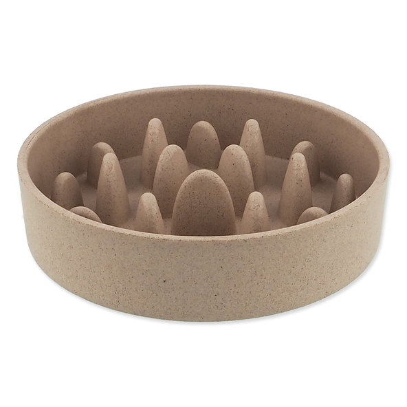 Miska Dog Fantasy proti hltaniu EcoStyle béžová 14cm, 400ml