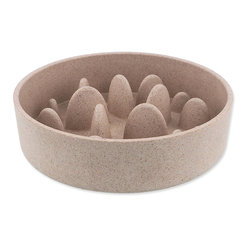 Miska Dog Fantasy proti hltaniu EcoStyle béžová 17cm, 750ml