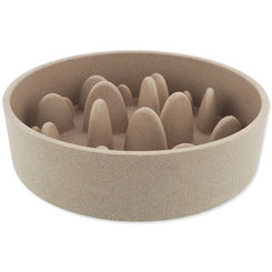 Miska Dog Fantasy proti hltaniu EcoStyle béžová 21cm, 1350ml