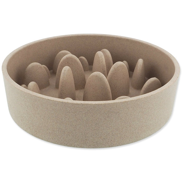 Miska Dog Fantasy proti hltaniu EcoStyle béžová 21cm, 1350ml