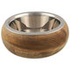 Miska Dog Fantasy nerez v dreve, zaoblená 840ml