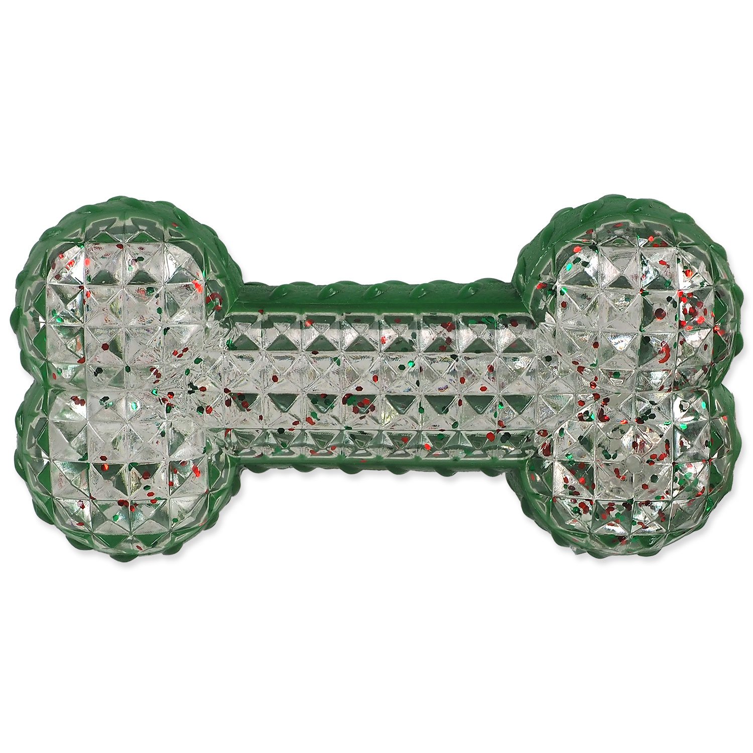 Dog Fantasy Hračka Winter Tale gumová pískacia kosť 15 cm