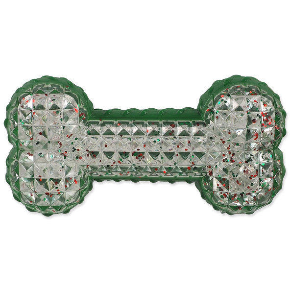 Dog Fantasy Hračka Winter Tale gumová pískacia kosť 15 cm