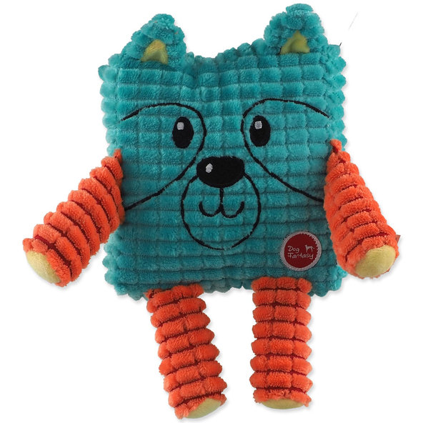 Dog Fantasy Cuties Štvorcové zvieratko pre psy zelené 12,5 cm
