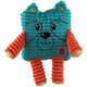 Dog Fantasy Cuties Štvorcové zvieratko pre psy zelené 12,5 cm