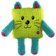 Dog Fantasy Cuties Štvorcové zvieratko pre psy žlté 17,5 cm