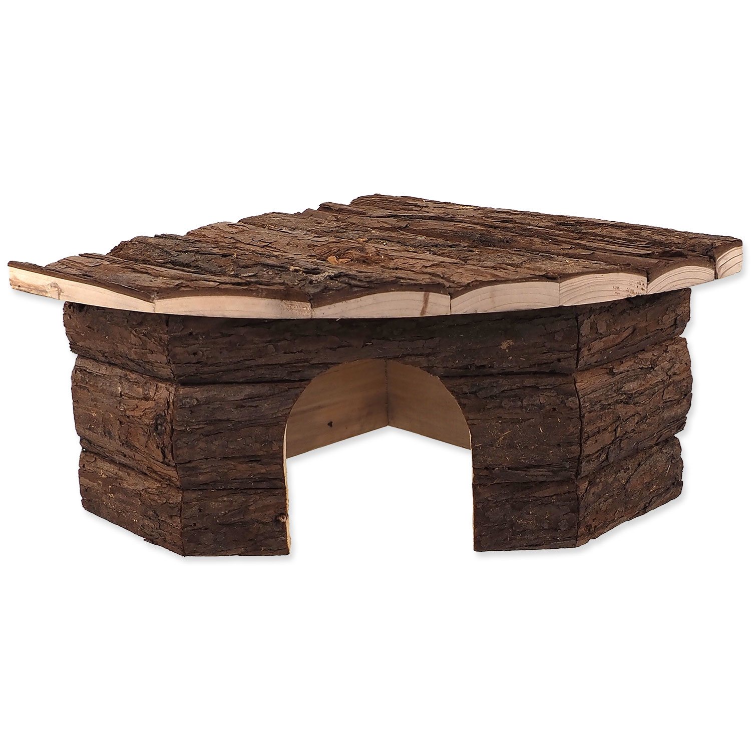 Domček Small Animals drevený rohový M