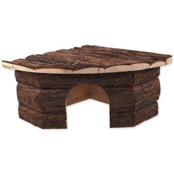 Domček Small Animals drevený rohový  M