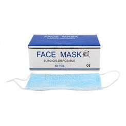 Ochranné rúško chir. 50 ks/bal, 3vrst.,jednorazové