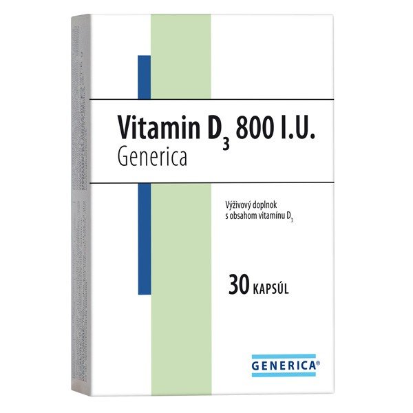 E-shop Generica Vitamin D3 800 I.U. 30cps