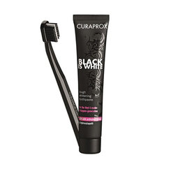 Curaprox Black is White zubná pasta a zubná kefka 5460