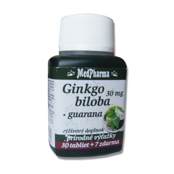 E-shop Medpharma Ginkgo biloba + Guarana 30 mg 37 tabliet