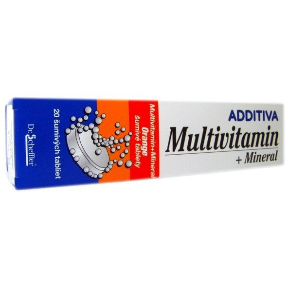 Additiva multivitamin+mineral pomaranč eff 20 tbl