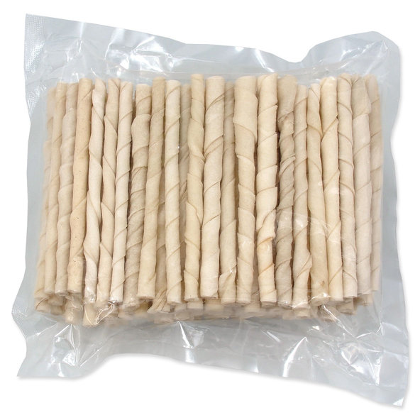 Pochúťka Rasco tyčinka byvolia krútená biela 12,5 cm 100ks